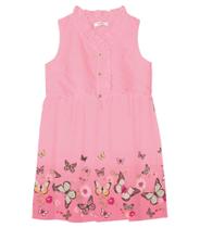 Vestido Infantil Estampado Trick Nick Rosa