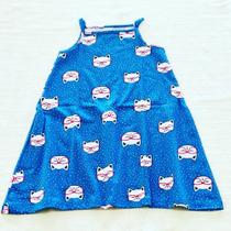 Vestido Infantil Estampas de Gatinha de Óculos