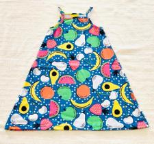 Vestido Infantil Estampas de Salada de Fruta - Beebow