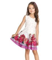 Vestido Infantil Fada Trick Nick Bege