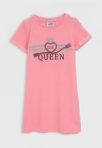 Vestido Infantil Fakini Kids Queen Rosa Feminino