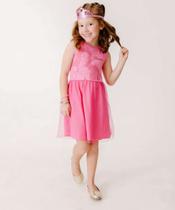 Vestido Infantil Fantasia Aurora Disney Tam 4 a 10-11010