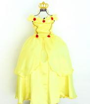 Vestido Infantil Fantasia Bela Aurora Barbie Luxo E Tiara Vestido Infantil Fantasia Bela Aurora Barbie Luxo E Tiara