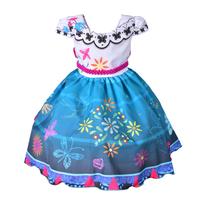 Vestido infantil fantasia encanto mirabel