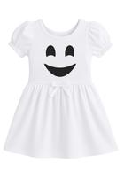 Vestido Infantil Fantasminha Halloween Confortável Vestido Infantil Fantasminha Halloween Confortável