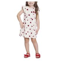 Vestido Infantil Feminino Alakazoo Joaninha Branco - 37593