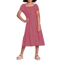 Vestido Infantil Feminino Alakazoo Rosa Morena - 39935