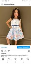 Vestido Infantil Feminino Estampa de Borboletas com Flores Vestido Infantil Feminino Estampa de Borboletas com Flores