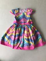 Vestido infantil feminino estampado mon sucré