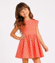 Vestido Infantil Feminino Jacquard Vegas Select Laranja Vestido Infantil Feminino Jacquard Vegas Select Laranja