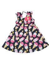 Vestido infantil feminino kyly estampado ref 110467