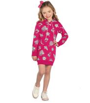 Vestido Infantil Feminino Manga Longa Rovitex Kids Rosa Vestido Infantil Feminino Manga Longa Rovitex Kids Rosa