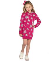 Vestido Infantil Feminino Manga Longa Rovitex Kids Rosa