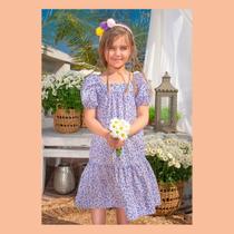 Vestido infantil feminino Mini Florzinhas Pituchinhus 23807