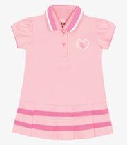 Vestido Infantil Feminino Polo Trick Nick Rosa