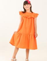 Vestido infantil feminino tamanho 4 anos na laranja