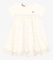 Vestido Infantil Feminino Trick Nick Bege