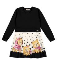 Vestido Infantil Feminino Trick Nick Preto