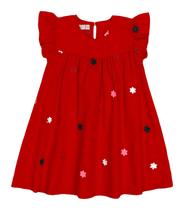 Vestido Infantil Feminino Trick Nick Vermelho