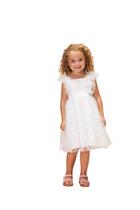Vestido Infantil Festa Ano Novo Branco Princesa 35230