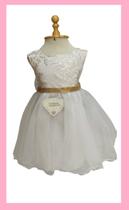 Vestido Infantil Festa Branco