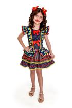 Vestido Infantil Festa Junina E São João Caipirinha Retalhos