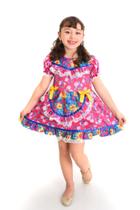 Vestido Infantil Festa Junina Julina Quadrilha Caipira Luxo