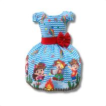 Vestido Infantil Festa Junina Turma João Menina E Sanfoneiro Vestido Infantil Festa Junina Turma João Menina E Sanfoneiro