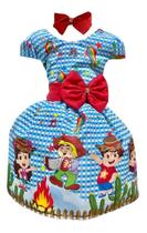 Vestido Infantil Festa Junina Turma João Menina E Sanfoneiro Vestido Infantil Festa Junina Turma João Menina E Sanfoneiro
