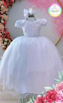 Vestido Infantil Festa Longo Branco Vestido Infantil Festa Longo Branco