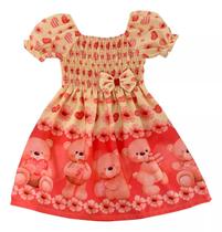 Vestido Infantil Festa Menina Aniversario Criança Passeio Vestido Infantil Festa Menina Aniversario Criança Passeio