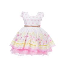 Vestido infantil festa menina estampado casamento aniversario Vestido infantil festa menina estampado casamento aniversario