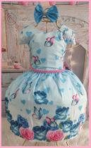 Vestido Infantil Festa Pérola Primavera / Floral