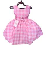 Vestido Infantil Festa Temático Princesa Rosa Da Barbie (Tam 1 Ao 12) COD.000466
