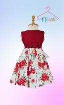Vestido Infantil Festa Vermelho - Rosas Divinas Vestido Infantil Festa Vermelho - Rosas Divinas