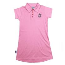 Vestido Infantil Flamengo Campeoníssimo Rosa Oficial