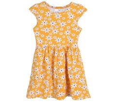 Vestido Infantil Floral Amarelo Tamanho 8 - Be Fun