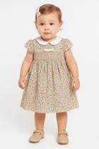 Vestido Infantil Floral Festa Luxo Bebê Menina Papilloo Vestido Infantil Floral Festa Luxo Bebê Menina Papilloo