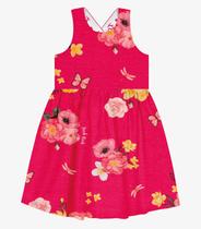 Vestido Infantil Floral Trick Nick Rosa