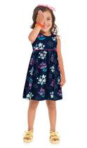 Vestido Infantil Flores Cotton - 110741