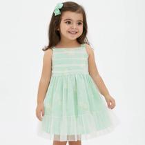 Vestido Infantil Flores Jardim encantado Menina Papilloo