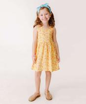 Vestido Infantil Flores Sem Manga Tam 4 a 10-24135