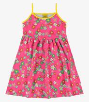 Vestido Infantil Florido Rovi Kids Rosa