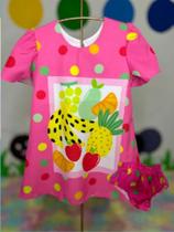 Vestido infantil Frutas
