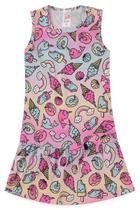 Vestido Infantil Golfinho E Doces