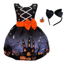 Vestido Infantil Halloween Festa Das Bruxas Vestido Infantil Halloween Festa Das Bruxas