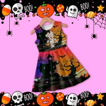 Vestido Infantil HALLOWEEN MINNIE Pronta Entrega Vestido Infantil HALLOWEEN MINNIE Pronta Entrega
