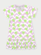 Vestido Infantil Heart Shapes Lilás Abrange