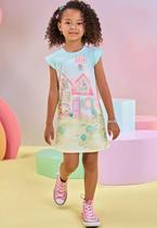 Vestido Infantil Infanti Menina Estampado Vestido Infantil Infanti Menina Estampado