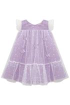 Vestido Infantil Jardim Encantado Lilás Com Borboletas 3D Verão Kukiê 77674 Vestido Infantil Jardim Encantado Lilás Com Borboletas 3D Verão Kukiê 77674